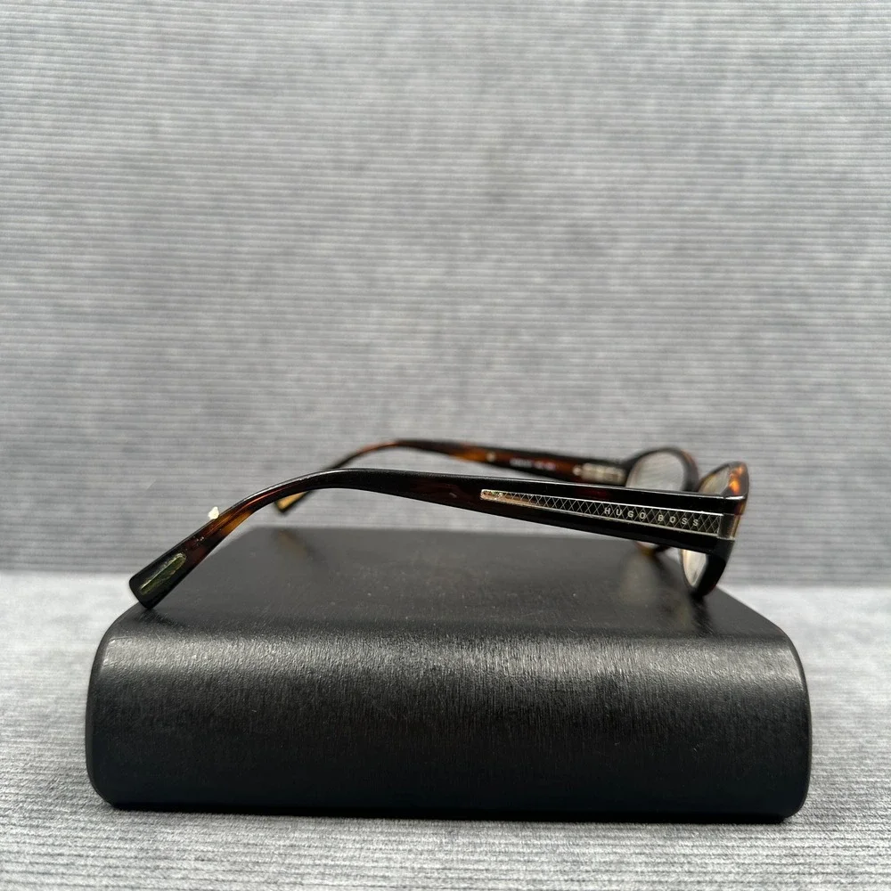 Hugo Boss 0271 H9J Tortoise Oval Eyeglasses Frames Italy 135 Y2k